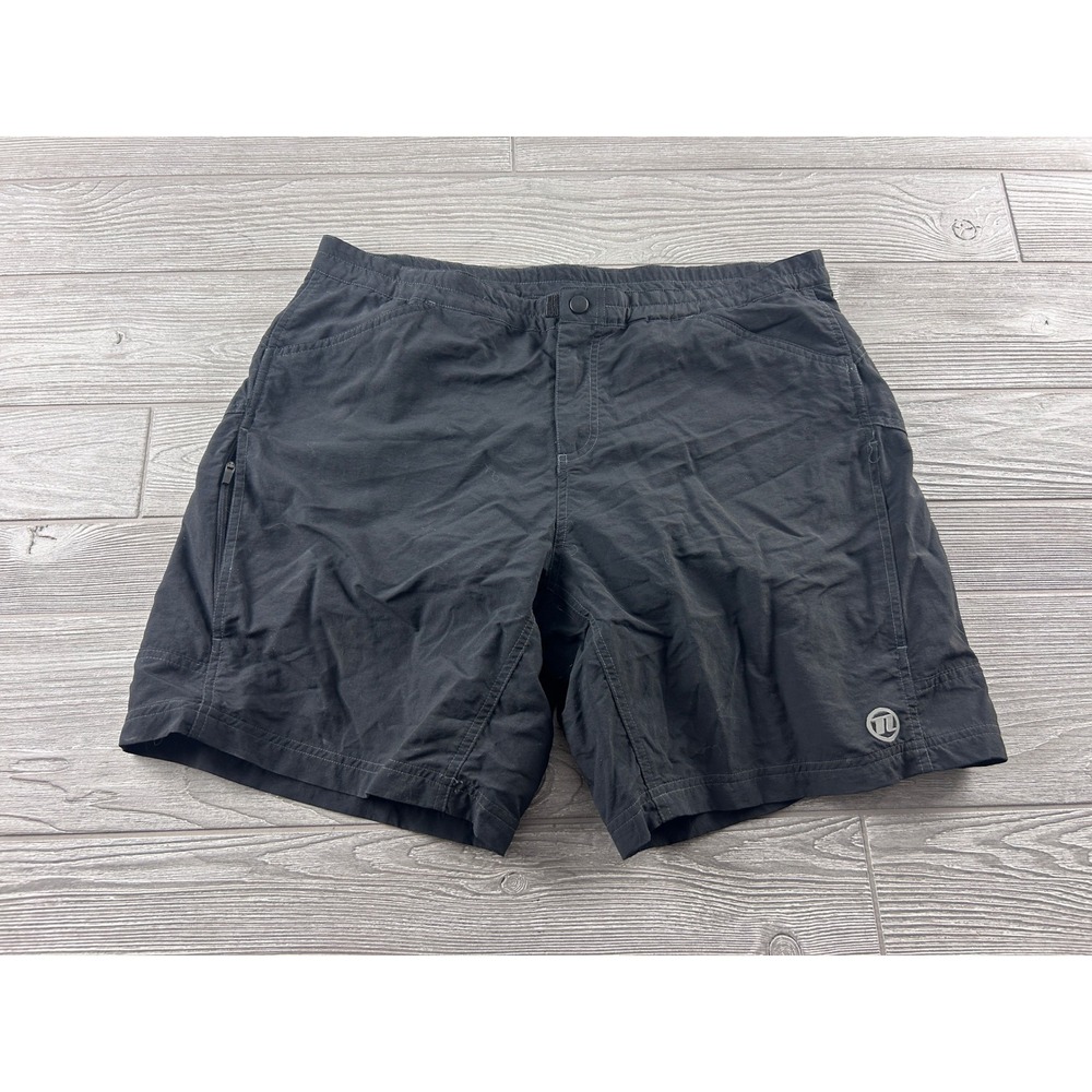 Novara Mens Padded Mountain Bike Shorts Black Nylon Cycling Chamois Large 1176